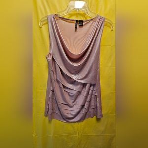 NUE OPTIONS Women's light pink dress blouse M